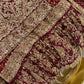 Bridal lehnga with gold antique embroidery