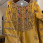 Mustard Yellow Embroidered 3-Piece Suit