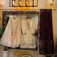 Ivory Embroidered Formal 3-Piece Suit with Brown Dupatta