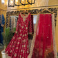 Red Bridal Dress with Embellished Dupatta