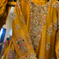 Mustard Yellow Hand-Embroidered
