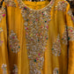 Mustard Yellow Hand-Embroidered