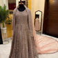 Blush Pink Heavily Embellished Bridal Gown with Veil