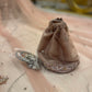 Blush Pink Heavily Embellished Bridal Gown with Veil