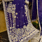 Royal Purple Hand Embroidered Dress