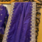 Royal Purple Hand Embroidered Dress