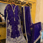 Royal Purple Hand Embroidered Dress