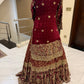Regal Maroon Heavily Embellished Bridal Lehenga with Dupatta