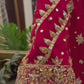 Red Bridal Dress with Embellished Dupatta